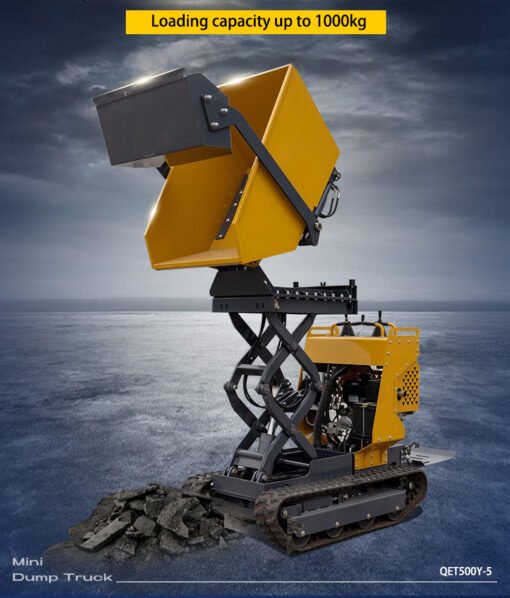 Qiuerte Track-Mounted Mini EPA Dumper | Compact Construction Solution for Mortar Transport - Image 6