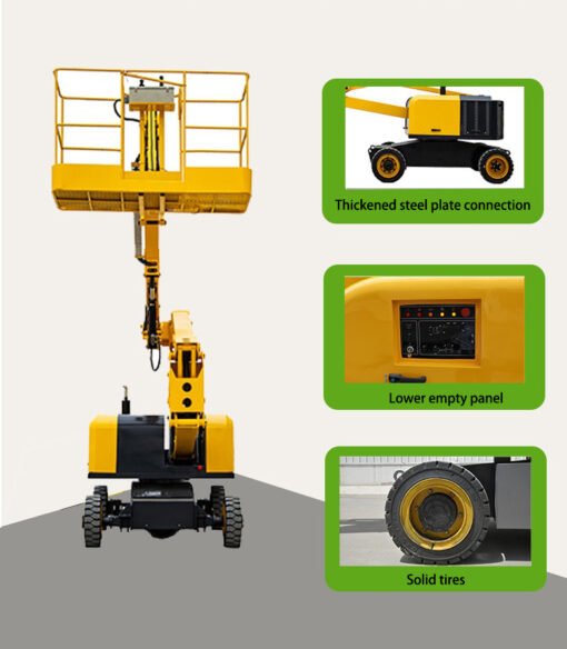 Qiuerte Fully Self-Propelled Articulated Boom Lift | 12m-28m Hydraulic Aerial Work Platform - Image 5